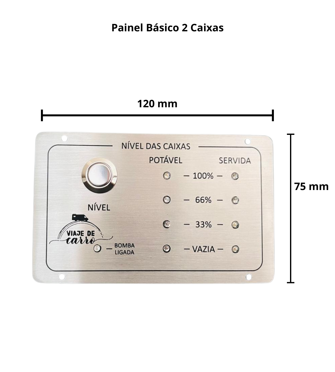 Painel Medidor Básico de Níveis de Água para 2 cxs - Imagem 7